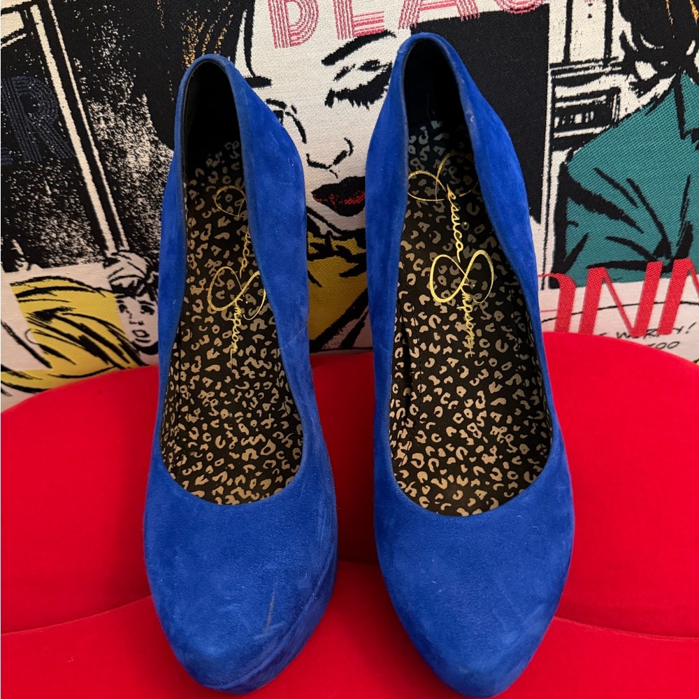 Jessica Simpson Royal Blue Heels